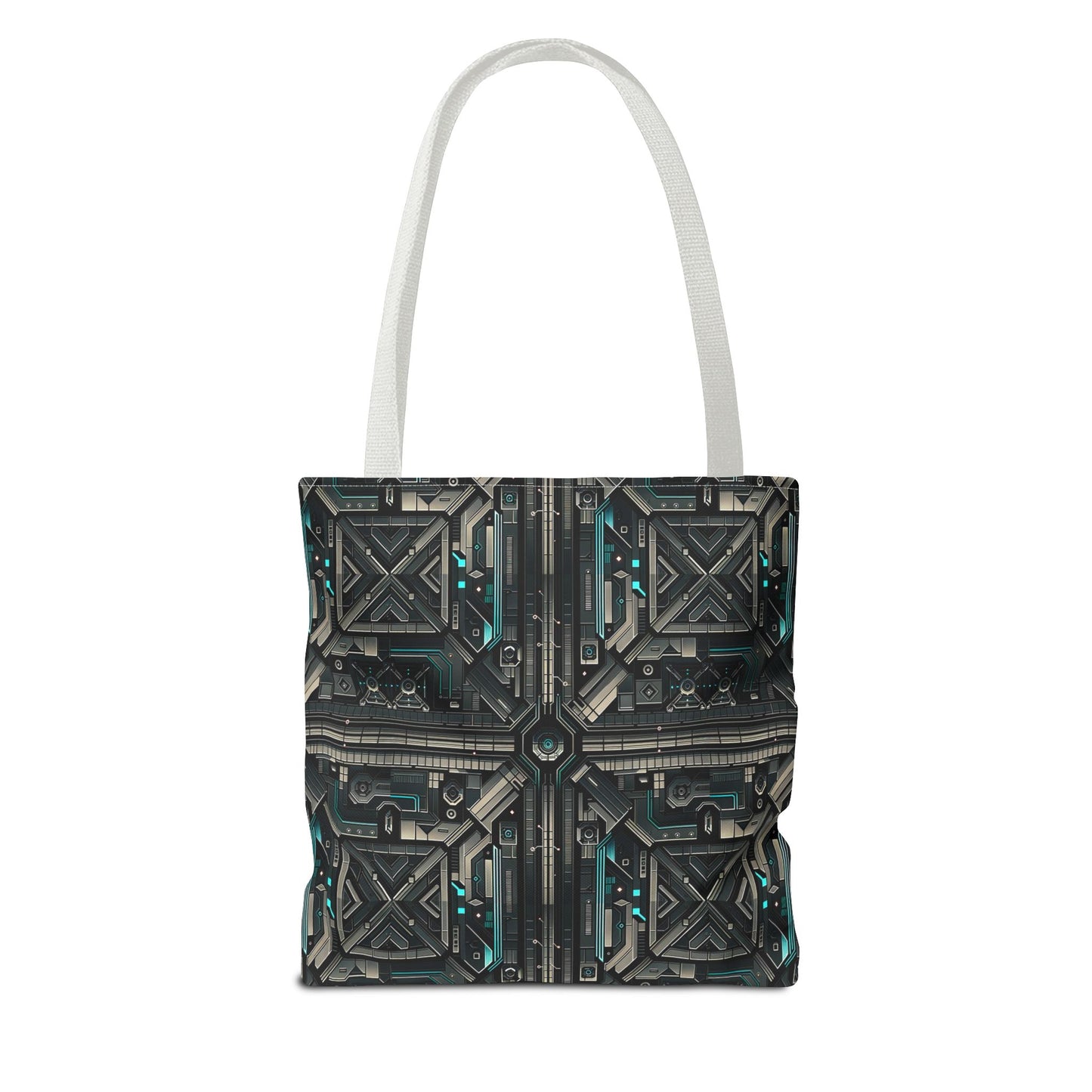 Tech Noir Futuristic Tech Aesthetic with a Dark Twist Tote Bag - 8404 Design-59