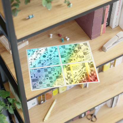 Digital Modern Minimalism Sticker Sheets - 8404 Design-88