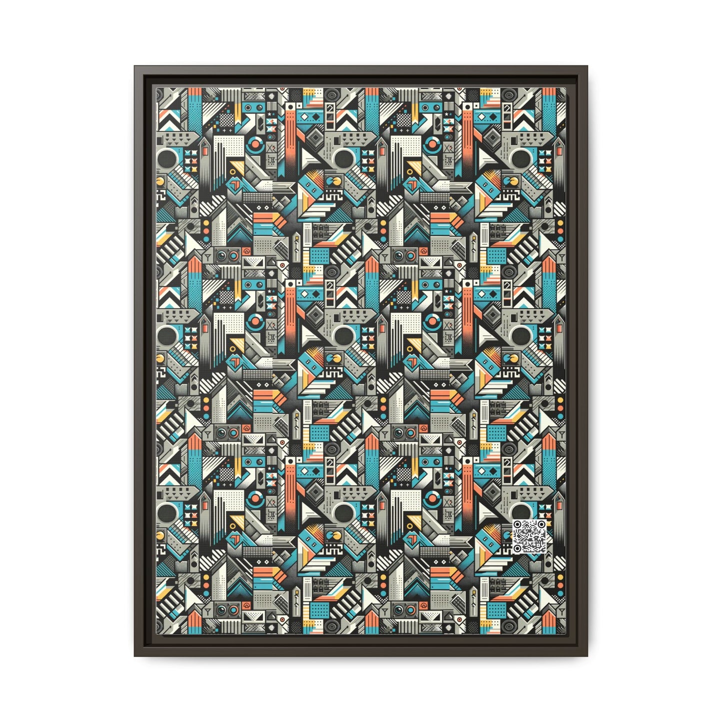 Digital Street Art Urban Street Style Matte Canvas, Framed (multi-color) - 8404 Design-81 A