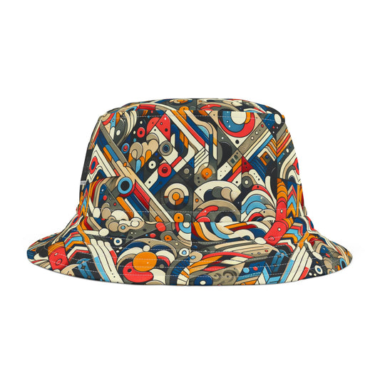 Abstract Graphic Art Modern Artistic Expression Bucket Hat - 8404 Design-62