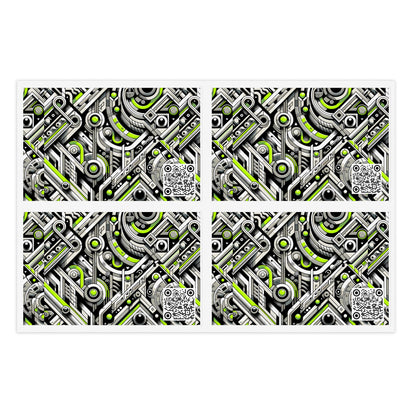 Elevated Sporty Tech Tech-Forward Streetwear Sticker Sheets - 8404 Design-53