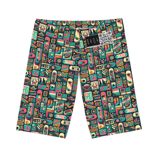 Skate Culture Revival Urban Retro Cool Women's Bike Shorts - 8404 Design-61