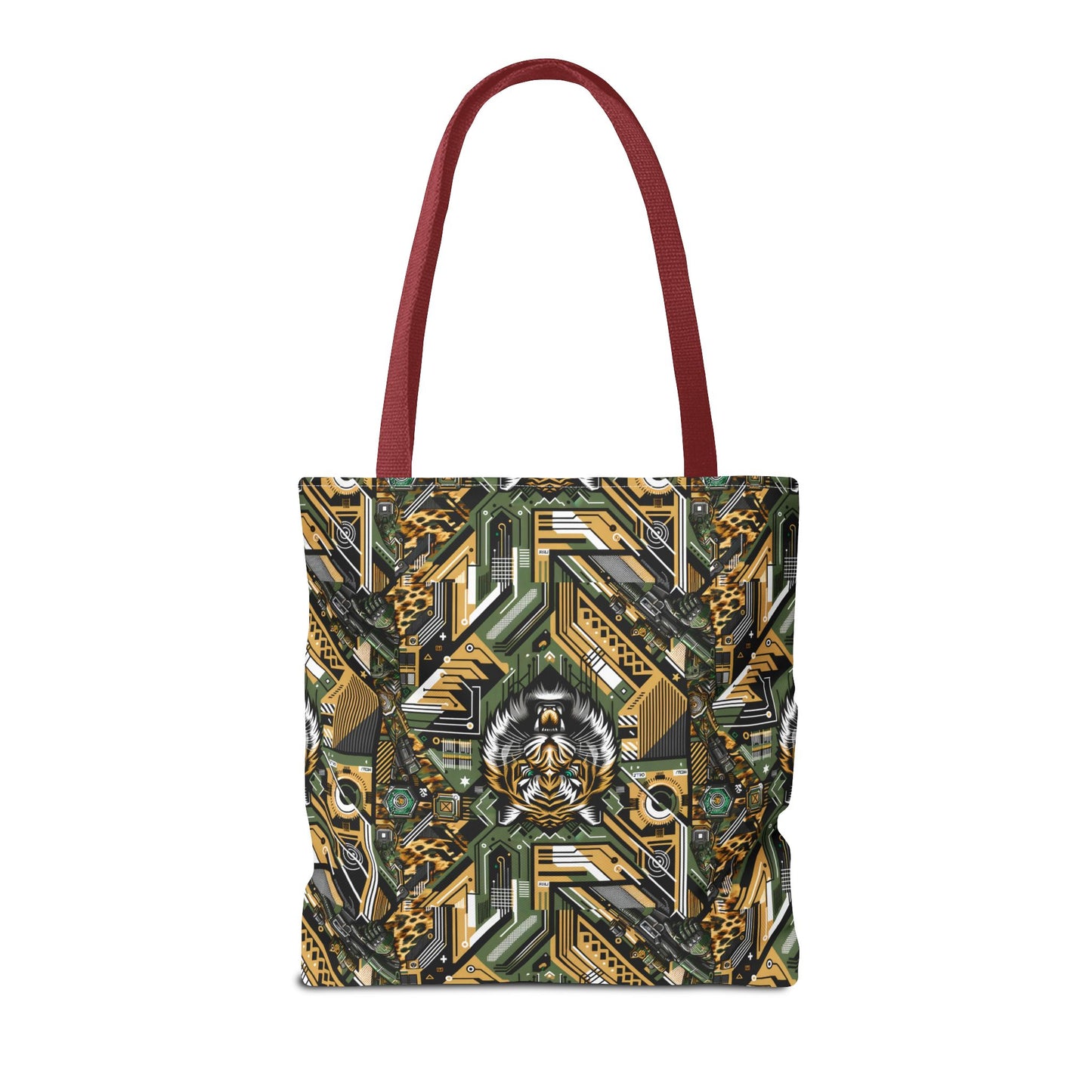 Neo-Camo Fusion Tech-Forward Streetwear Tote Bag - 8404 Design-58