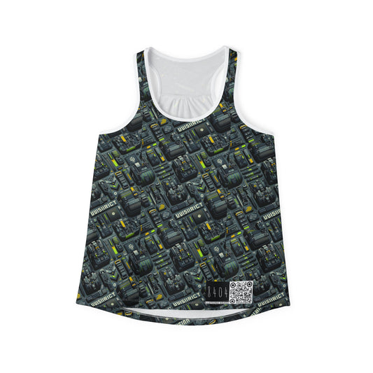 Tech Utility Streetwear Futuristic Tech-Forward Women's Tank Top - 8404 Design-47