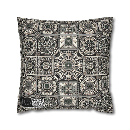 Cyber Garden Party Tech Garden Extravaganza Spun Polyester Square Pillowcase - 8404 Design-45