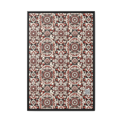 Neo Jomon Sculptural Aesthetics Artisanal Streetwear Matte Canvas, Framed (multi-Color) - 8404 Design-55 A