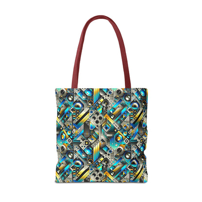 Tech Art Fusion Tech-Forward Streetwear Tote Bag - 8404 Design-50