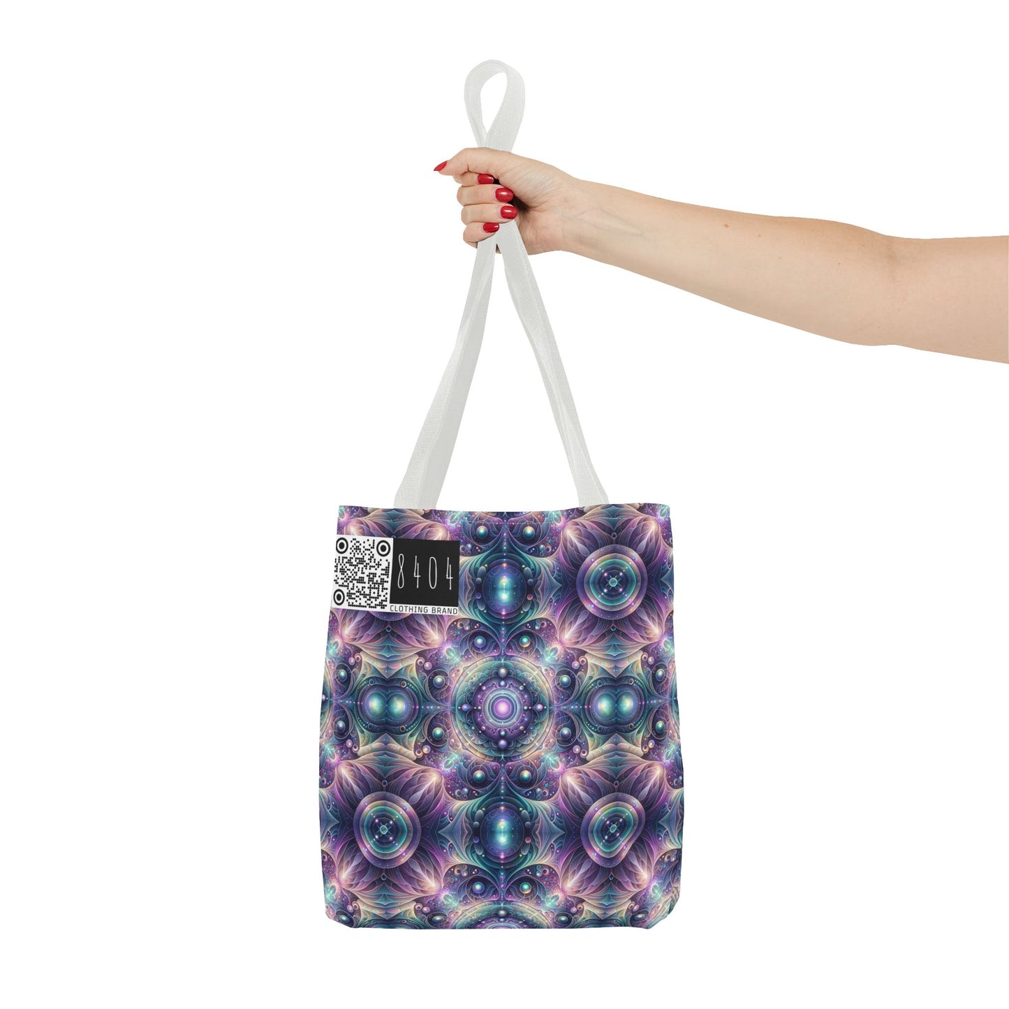 Iridescent Tech Fusion Tech-Forward Streetwear Tote Bag - 8404 Design-61