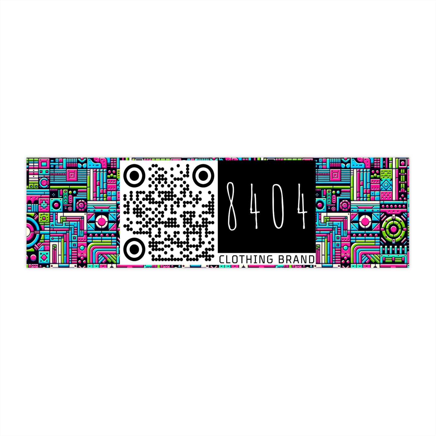 Neon Street Pop Vibrant and Eye-catching Bumper Sticker - 8404 Design-62