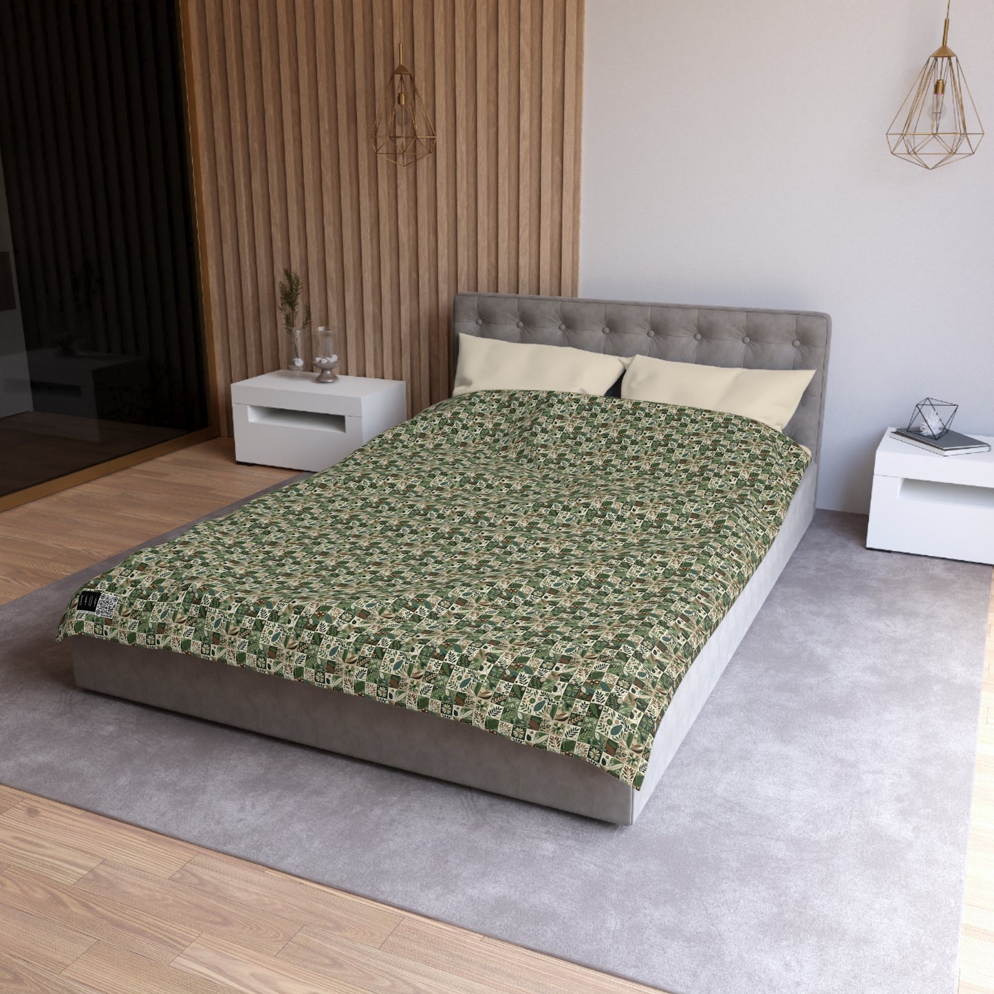 Streetwear Sustainability Environmentally Conscious Streetwear with a Natural Aesthetic Microfiber Duvet Cover - 8404 Design-57