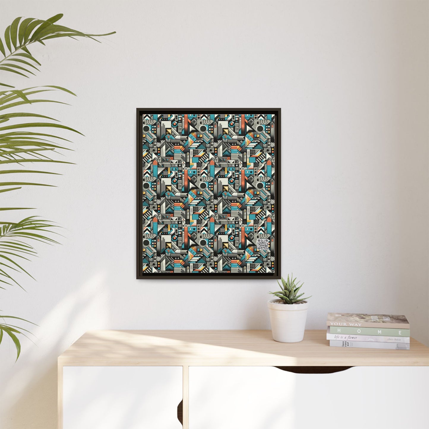 Digital Street Art Urban Street Style Matte Canvas, Framed (multi-color) - 8404 Design-81 B