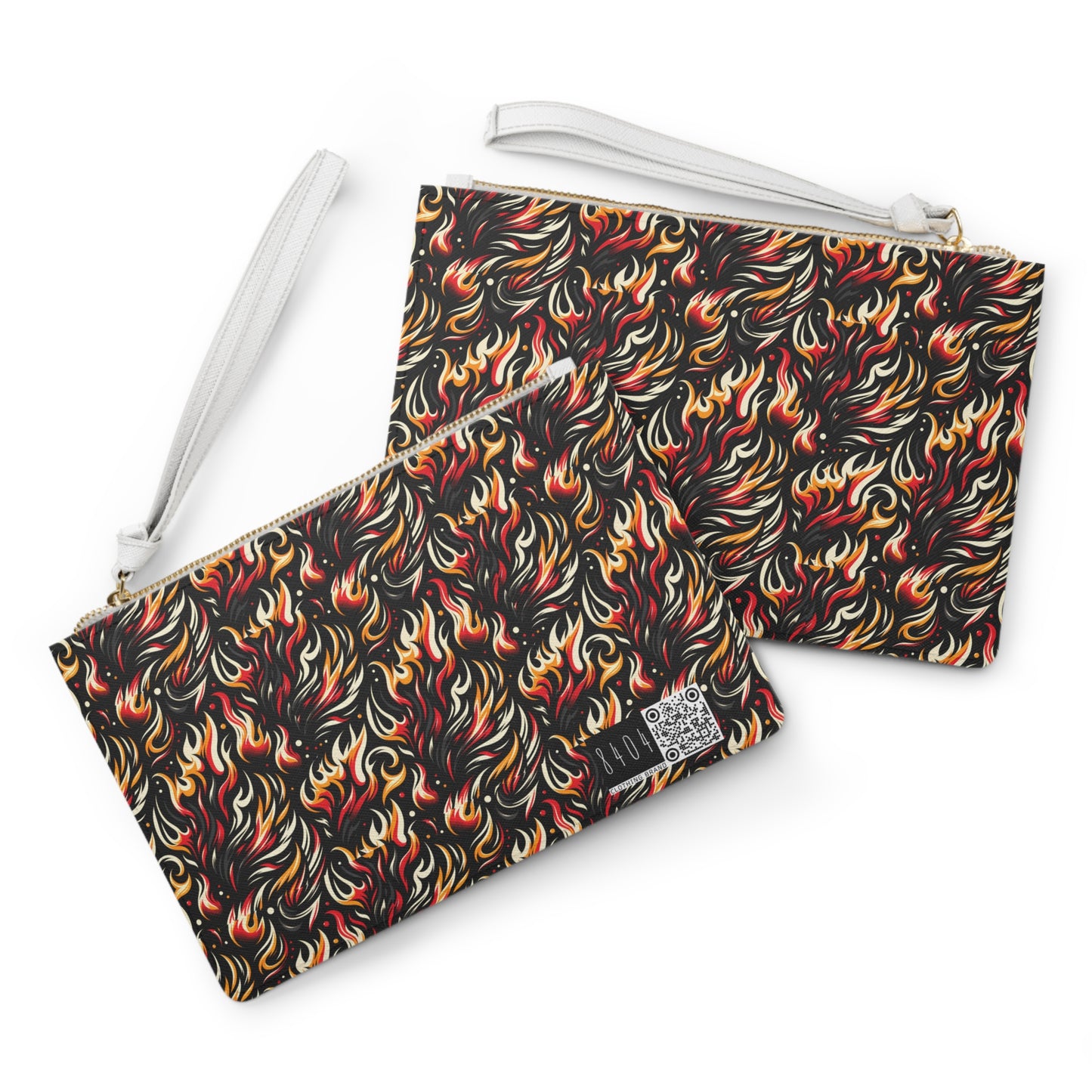Fire & Flames Bold Streetwear Statement Clutch Bag - 8404 Design-60