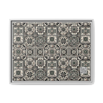 Cyber Garden Party Tech Garden Extravaganza Matte Canvas, Framed (multi-Color) - 8404 Design-45 A