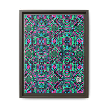 Digital Glitch Vibes Tech-Inspired Streetwear Matte Canvas, Framed (multi-Color) - 8404 Design-71 A