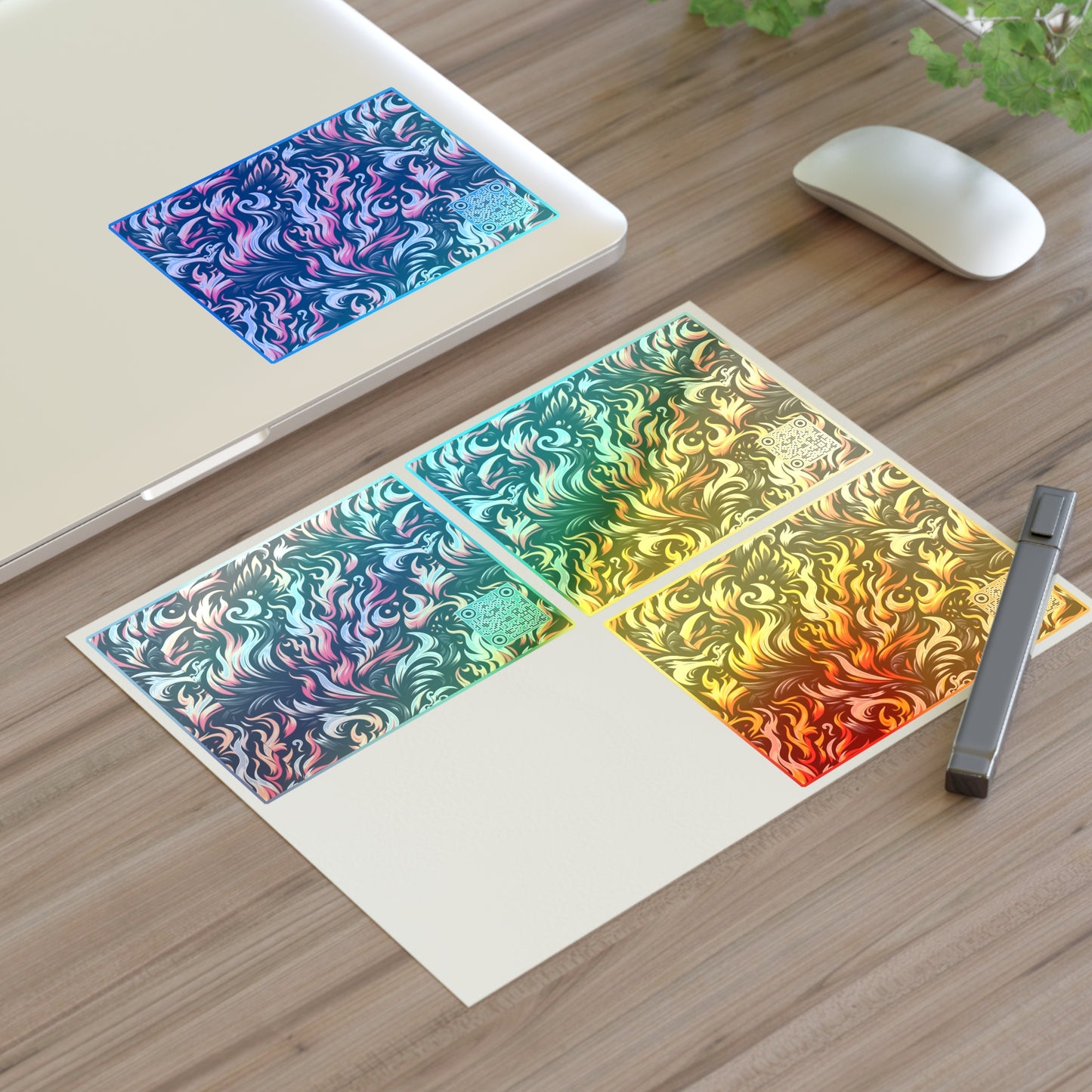 Fire & Flames Bold Streetwear Statement Sticker Sheets - 8404 Design-55