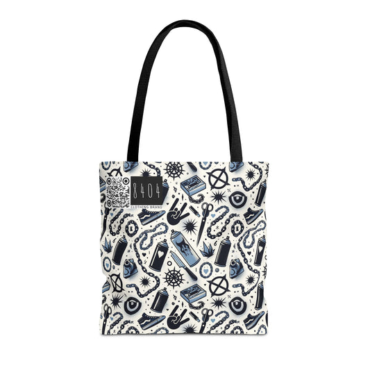 Cultural Rebellion Graphics Edgy and Rebellious With a Hint of Nostalgia Tote Bag - 8404 Design-57