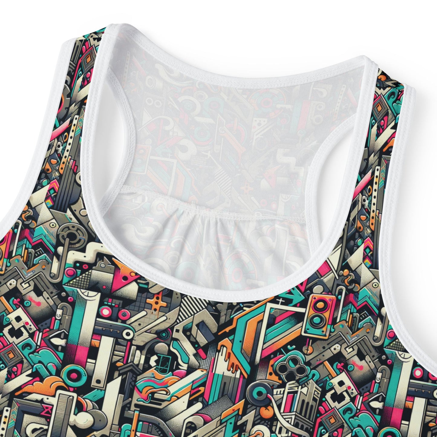 Digital Street Art Urban Street Style Women's Tank Top - 8404 Design-74