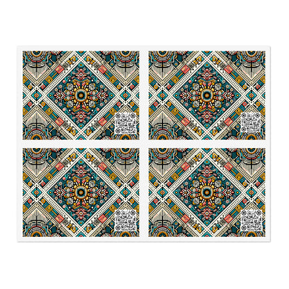 Cultural Fusion Tech Blend of Cultural Heritage With Tech-Inspired Elements Sticker Sheets - 8404 Design-64