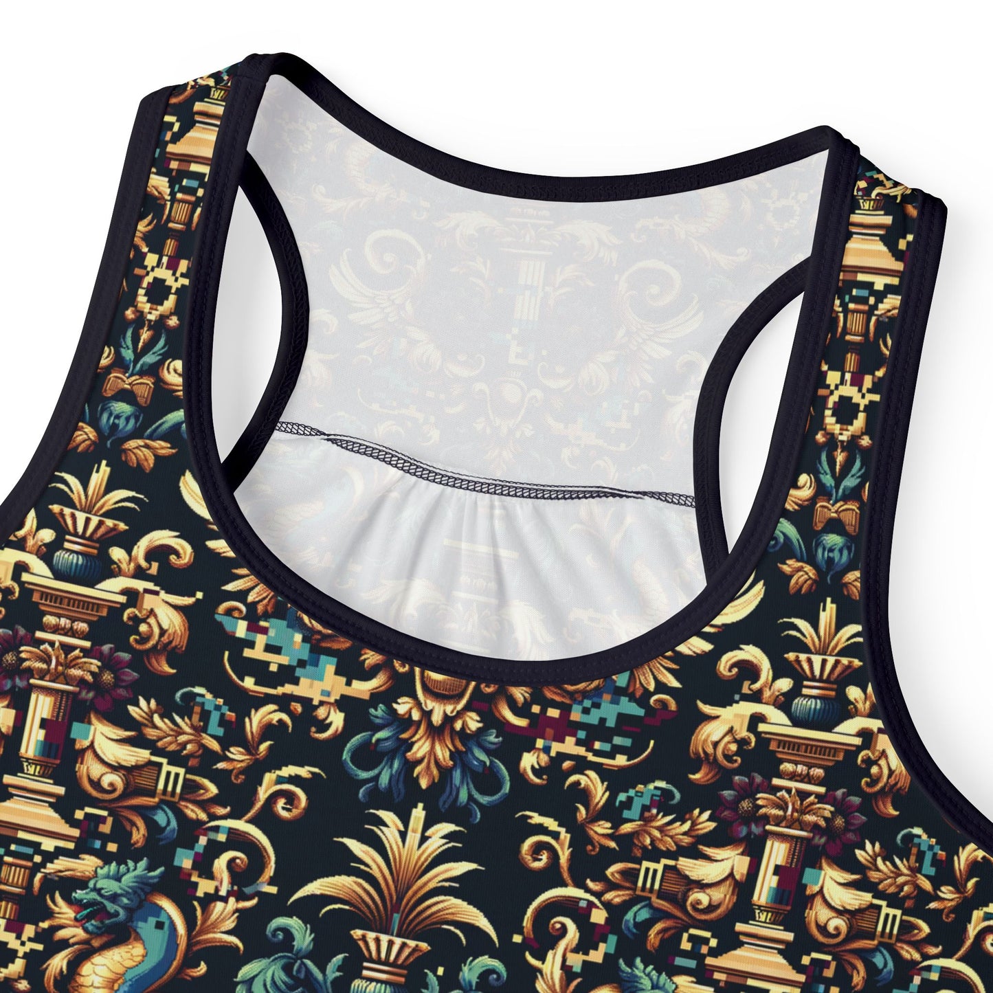 Digital Renaissance Modern Baroque Fusion Women's Tank Top - 8404 Design-57