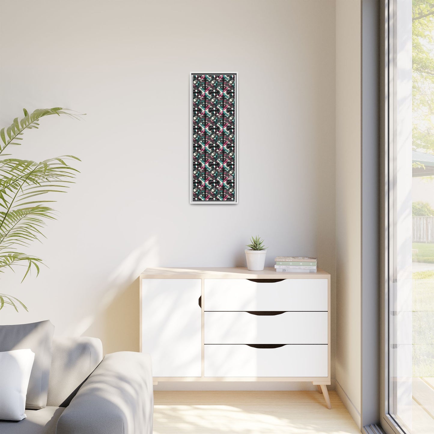 Digital Artistry Digital-native Streetwear Matte Canvas, Framed (multi-color) - 8404 Design-62 B
