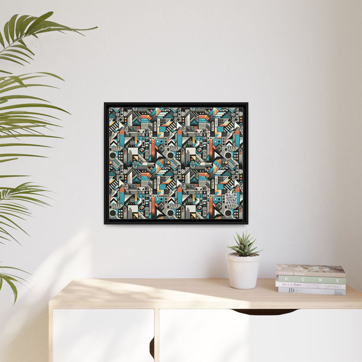 Digital Street Art Urban Street Style Matte Canvas, Framed (multi-color) - 8404 Design-81 B