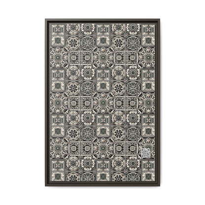 Cyber Garden Party Tech Garden Extravaganza Matte Canvas, Framed (multi-Color) - 8404 Design-45 A