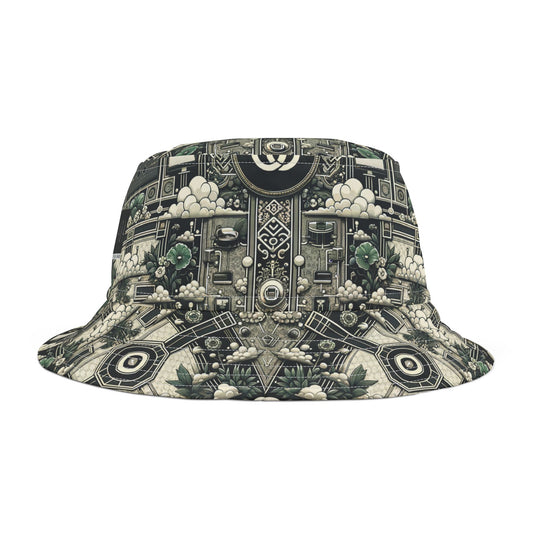 Cyber Garden Party Tech Garden Extravaganza Bucket Hat - 8404 Design-54
