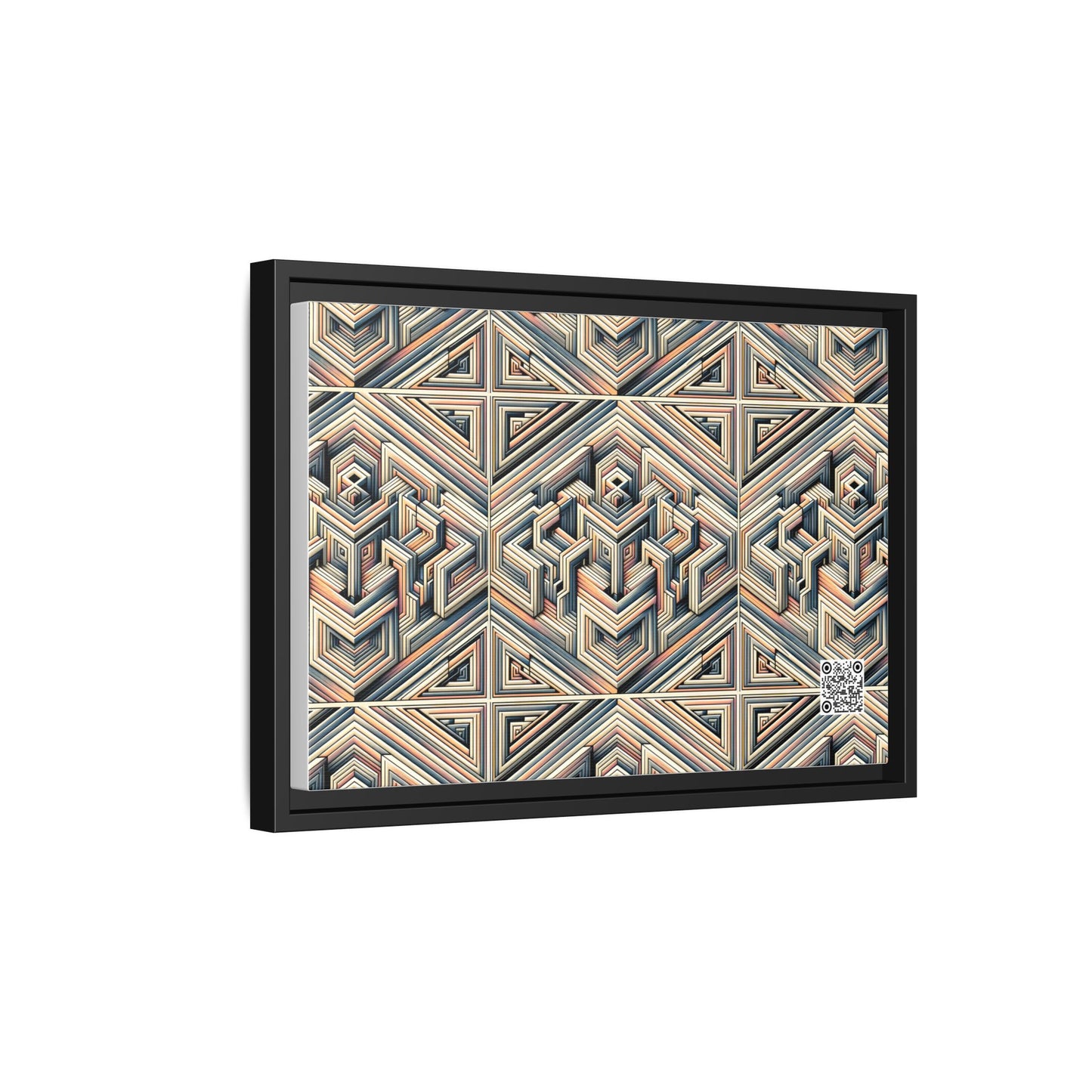 Tech Illusion Graphics Futuristic Artistry Matte Canvas, Framed (multi-color) - 8404 Design-52 B