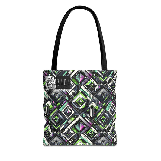 Retro Futurism Graphics Tech-Forward Streetwear Tote Bag - 8404 Design-48