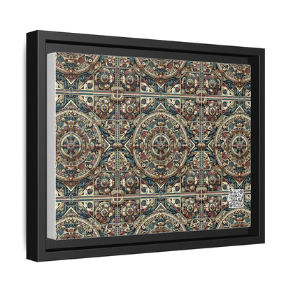 Urban Renaissance Historical Fusion With Street Edge Matte Canvas, Framed (multi-Color) - 8404 Design-57 A