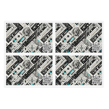 Tech-Infused Streetwear Tech-Forward Minimalism Sticker Sheets - 8404 Design-63