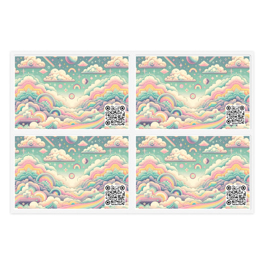 Digital Dreamland Whimsical and Nostalgic Streetwear With a Digital Twist Sticker Sheets - 8404 Design-65