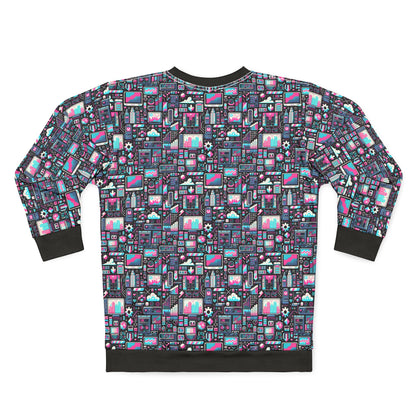 Digital Rebellion Youthful Streetwear with a Rebellious Digital Twist Sweatshirt - 8404 Design-71