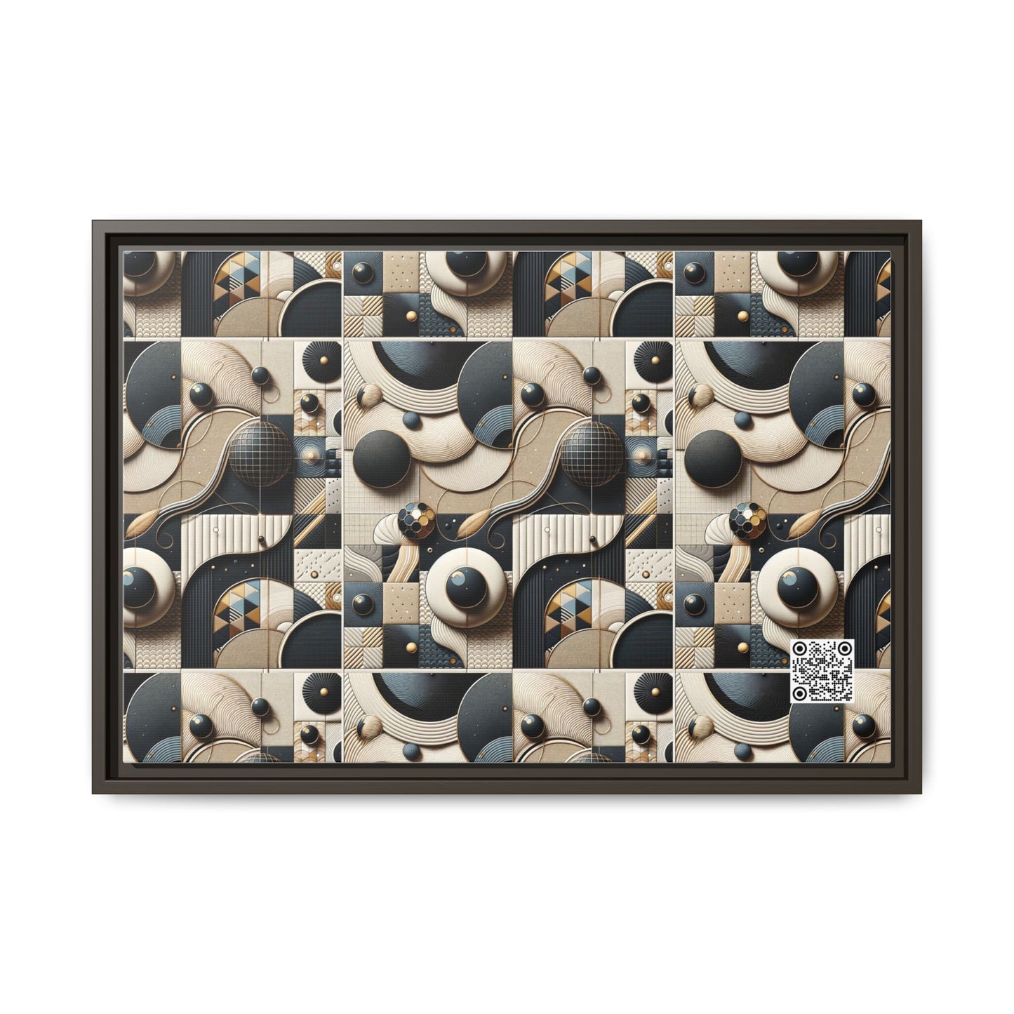 Tech-forward Luxe Streetwear Tech Luxe Fusion Matte Canvas, Framed (multi-color) - 8404 Design-71 B