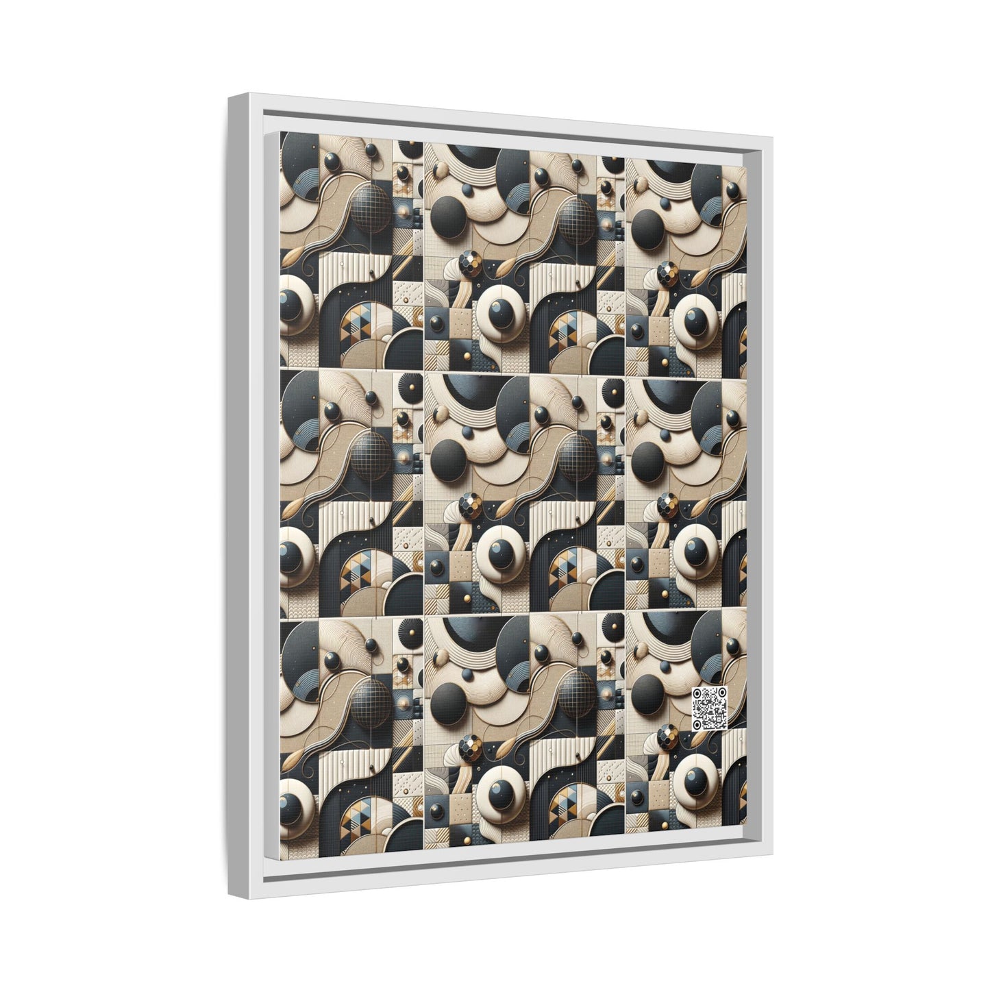 Tech-forward Luxe Streetwear Tech Luxe Fusion Matte Canvas, Framed (multi-color) - 8404 Design-71 A