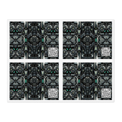 Tech Noir Tech-Forward Minimalism Sticker Sheets - 8404 Design-52