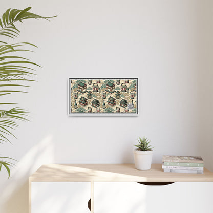 Cultural Artisanal Fusion Contemporary Cultural Elegance Matte Canvas, Framed (multi-Color) - 8404 Design-68 B