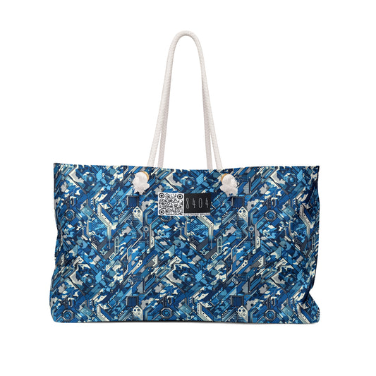 Tech Urban Camo Tech-Forward Streetwear With a Futuristic Military Edge Weekender Bag - 8404 Design-39