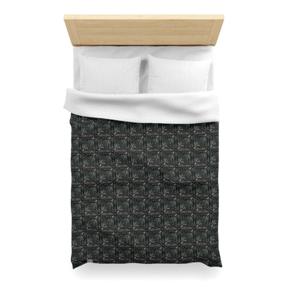 Tech Noir Futuristic Tech Aesthetic with a Dark Twist Microfiber Duvet Cover - 8404 Design-59