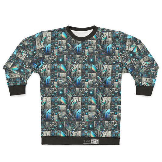Tech-Infused Futurism Sleek Tech Edge Sweatshirt - 8404 Design-48
