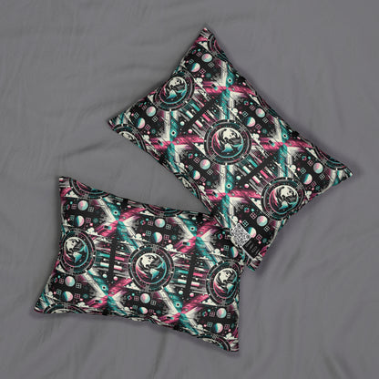 Digital Artistry Digital-native Streetwear Spun Polyester Lumbar Pillow - 8404 Design-62 B