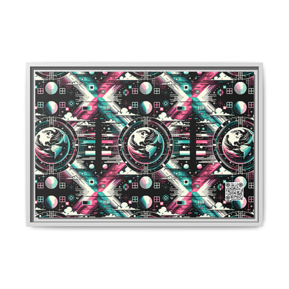 Digital Artistry Digital-native Streetwear Matte Canvas, Framed (multi-color) - 8404 Design-62 B