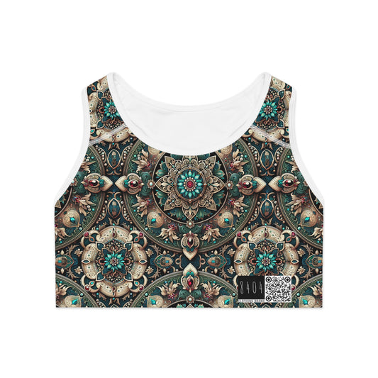 Neo-Dandyism Modern Dandy Streetwear Sports Bra - 8404 Design-56