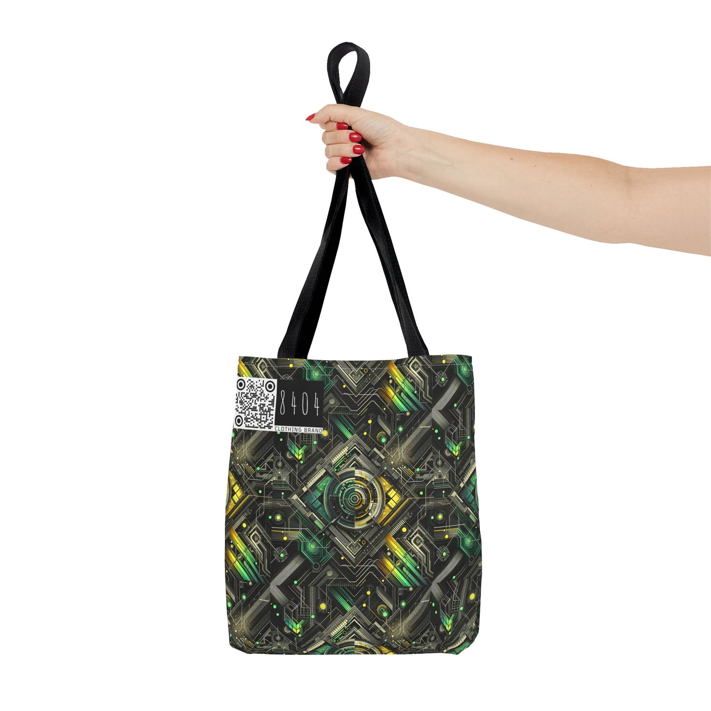 Tech Noir Graphics Tech-Inspired Streetwear Tote Bag - 8404 Design-57