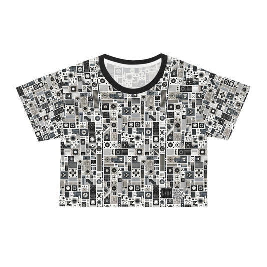 Digital Minimalism Minimalist Tech Crop Tee - 8404 Design-45