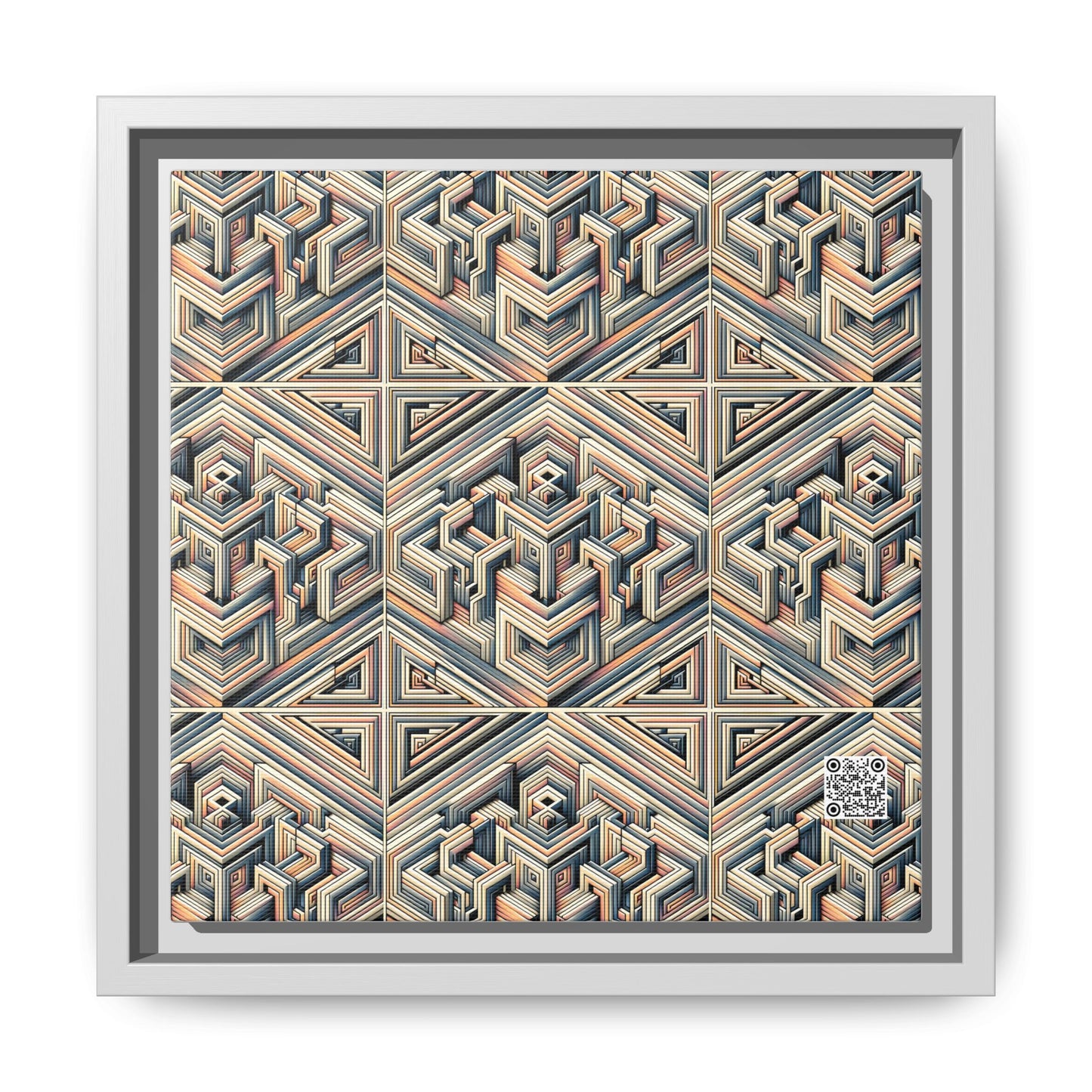 Tech Illusion Graphics Futuristic Artistry Matte Canvas, Framed (multi-color) - 8404 Design-52 B