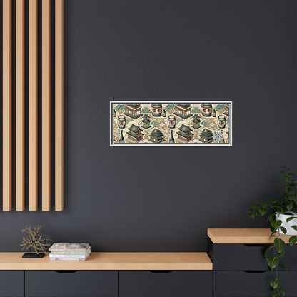 Cultural Artisanal Fusion Contemporary Cultural Elegance Matte Canvas, Framed (multi-Color) - 8404 Design-68 B