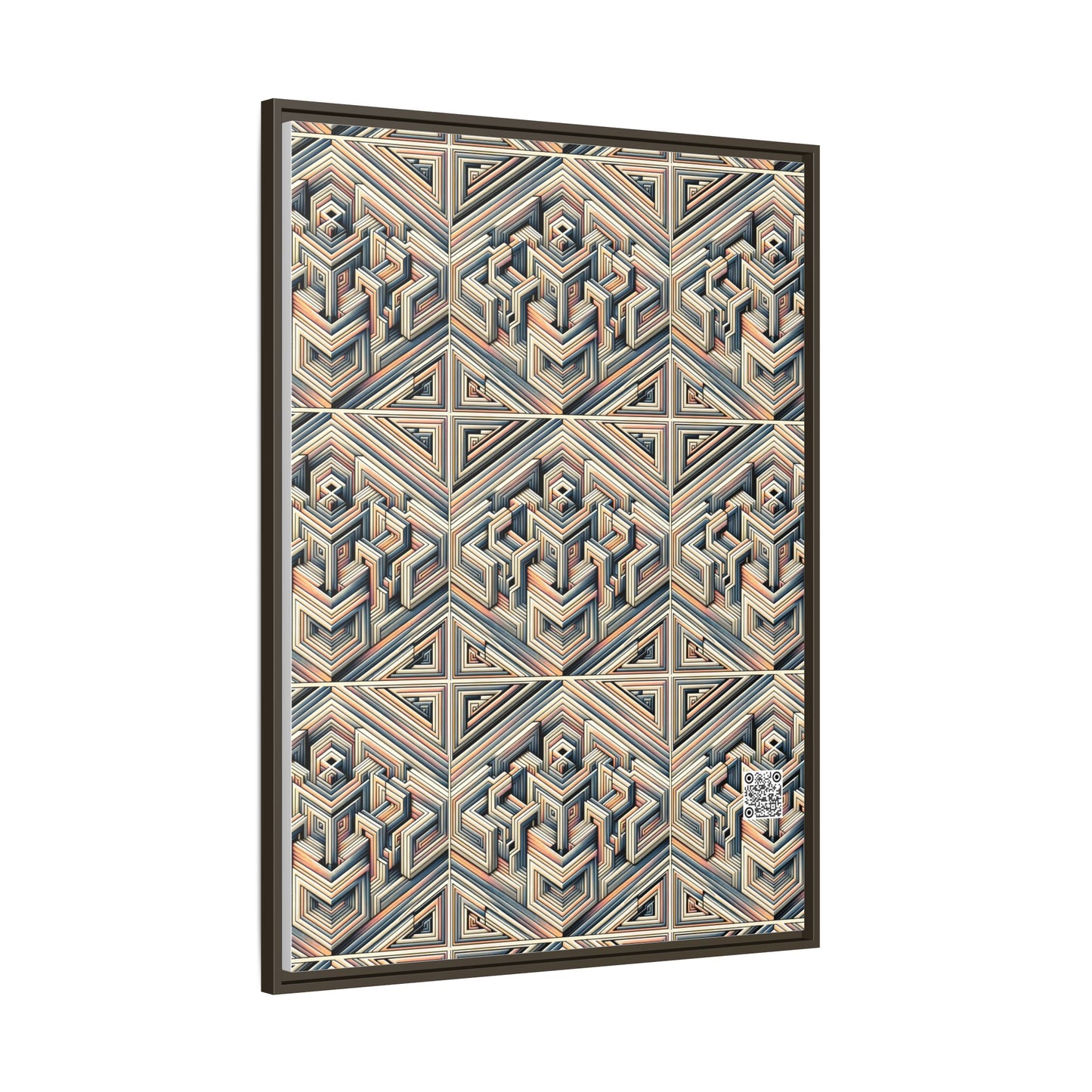 Tech Illusion Graphics Futuristic Artistry Matte Canvas, Framed (multi-color) - 8404 Design-52 A