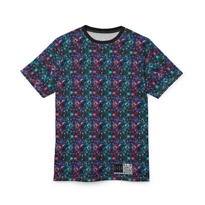Galactic Hues Tech-forward cosmic fusion Unisex Cut & Sew Tee - 8404 Design-59