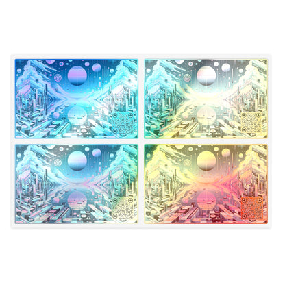 Digital Dreamscapes Digitally-Inspired Streetwear With a Dreamy, Surreal Twist Sticker Sheets - 8404 Design-61